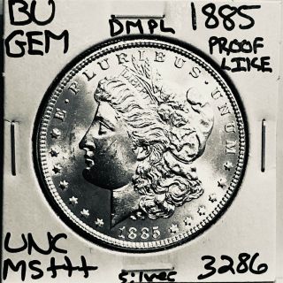 1885 Bu Morgan Silver Dollar Unc Ms,  Dmpl U.  S.  Rare Coin 3286
