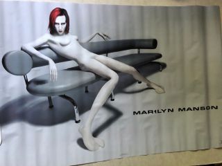 Rare 1998 Marilyn Manson Poster Rare Made Usa Winterland Funky Couch J.  Cultice