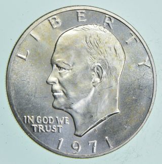 Specially Minted S Mark - 1971 - S 40 Eisenhower Silver Dollar - Rare 527