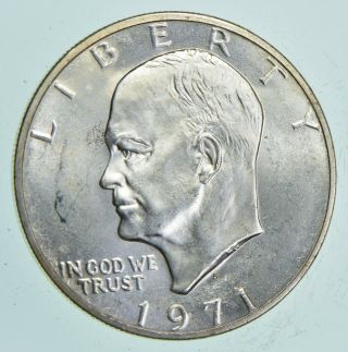 Specially Minted S Mark - 1971 - S 40 Eisenhower Silver Dollar - Rare 538