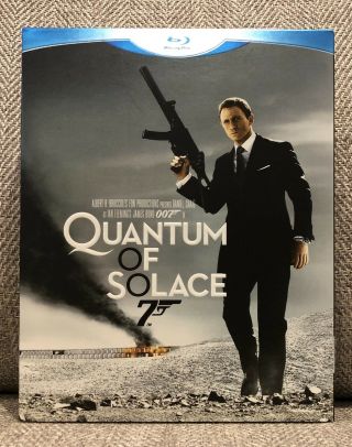 Quantum Of Solace Blu Ray W/rare Embossed Slipcover Hk 1st Print