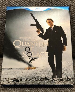 QUANTUM OF SOLACE blu ray w/RARE EMBOSSED SLIPCOVER HK 1st PRINT 2