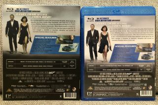 QUANTUM OF SOLACE blu ray w/RARE EMBOSSED SLIPCOVER HK 1st PRINT 4