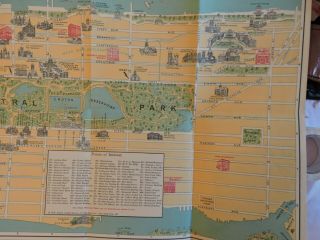 Rare 1928 15x38 Chase Bank Pictorial MAP of York City NYC 3