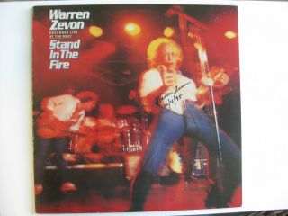 Warren Zevon - Rare Autographed Album - 1980 Live Lp Hand Signed By Zevon