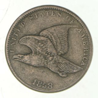 Crisp - 1858 - Flying Eagle United States Cent - Rare 993