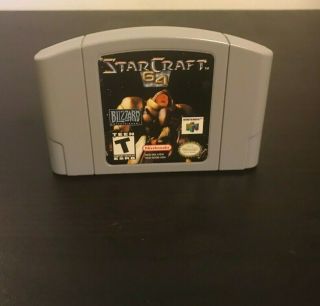Starcraft 64 Rare Authentic Cart Nintendo
