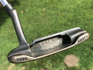 Rare Ping Scottsdale Anser Putter - Gary Player With Autograph