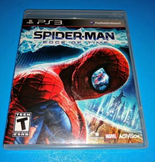 Spider - Man: Edge Of Time (sony Playstation 3,  2011) Ps3 Cib Complete Rare