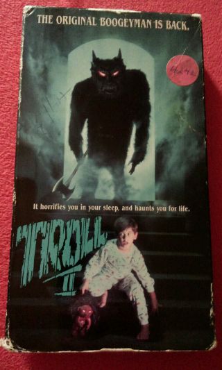 Troll 2 Vhs (horror) Best Worst Film Ever.  Rare Collectible