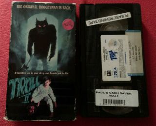 TROLL 2 VHS (Horror) BEST WORST FILM EVER.  Rare Collectible 2