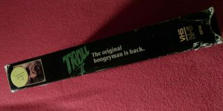 TROLL 2 VHS (Horror) BEST WORST FILM EVER.  Rare Collectible 4