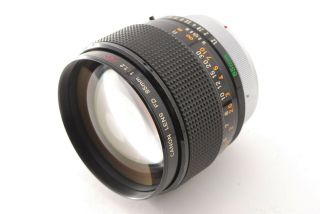 RARE【EXC,  】Canon FD 85mm f1.  2 S.  S.  C.  Aspherical MF Lens from Japan 536 11