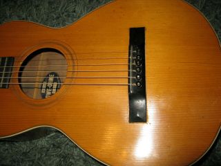 vintage 1895 Howe - Orme parlor guitar with case.  rare 3