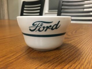Ford Motor Co Shenango China Cafeteria Rotunda Soup Fruit Bowl Flathead V8 Rare