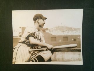 C1938 Type I Press Photo Bob Feller Cleveland Indians Hall Of Fame Rare