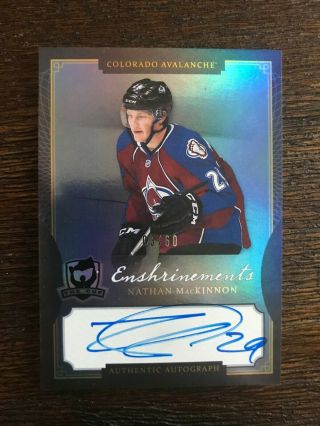 Nathan Mackinnon 2013 - 14 The Cup Enshrinements Auto Sp /60 Rookie Rare