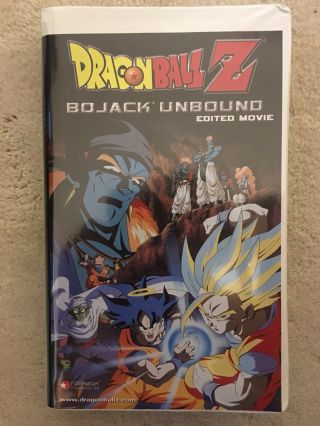 Dragon Ball Z Clamshell Vhs Bojack Unbound Edited Movie Rare Dragonball Z