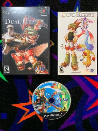 Dual Hearts (sony Playstation 2,  2002) Ps2 Cib Complete Rare Htf
