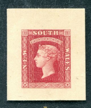 Rare Australia South Wales Nsw Queen Victoria Diadem Proof Thick Paper Mng