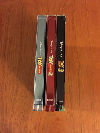 Toy Story 1 2 3 Blu - ray DVD IronPack Steelbook Futureshop Disney/Pixar Rare/OOP 2