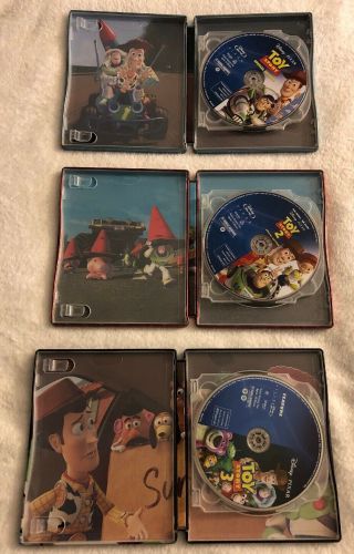 Toy Story 1 2 3 Blu - ray DVD IronPack Steelbook Futureshop Disney/Pixar Rare/OOP 4