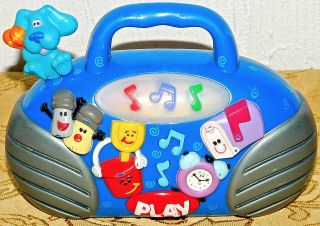 Blues Clues Blues Tunes Musical Toy Radio Lights Mattel 2000 Rare Toy