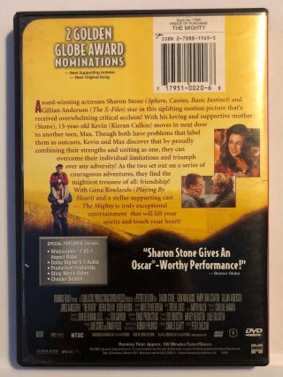 The Mighty (DVD,  1999) RARE OOP W/ Insert Sharon Stone 2