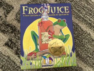 Frog Juice Card Game 1997 Version Complete Rare Game By Gamewright