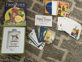 FROG JUICE Card Game 1997 Version Complete Rare Game By Gamewright 3