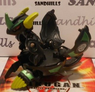 Bakugan Helix Dragonoid Black Darkus Gundalian Invaders Dna 750g & Cards