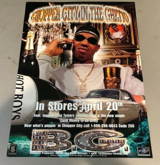 B.  G.  Chopper City In The Ghetto - Cash Money Records Poster 18x24 Rare
