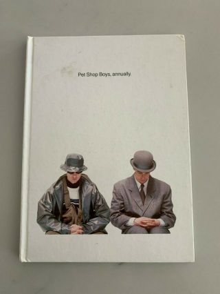 Pet Shop Boys " Annually " Hardback Book From 1989 Rare Oop