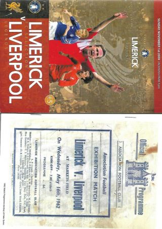1/11/2009 Rare Limerick V Liverpool With Pull Out