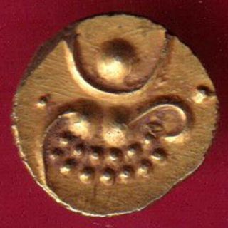 Ancient - South Indian - Gold Fanam - Rare Coin Bp8