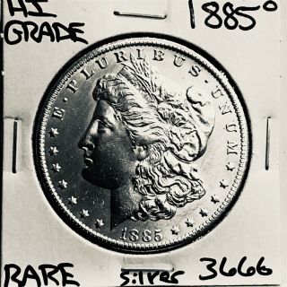 1885 O Morgan Silver Dollar Hi Grade U.  S.  Rare Coin 3666