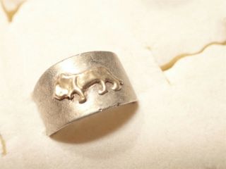 Ultra Rare C^a 18k Gold And Sterling Silver Big Chunky Ring