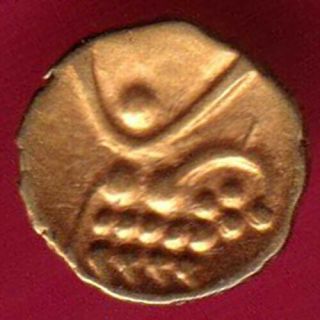 Ancient - South Indian - Gold Fanam - Rare Coin K10