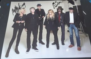 Fleetwood Mac Mick Fleetwood Mike Campbell Signed Autographed 11x14 Photo Rare
