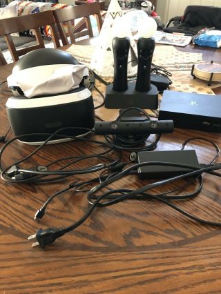 Sony Playstation Vr Headset/ Move Set.  Rarely.