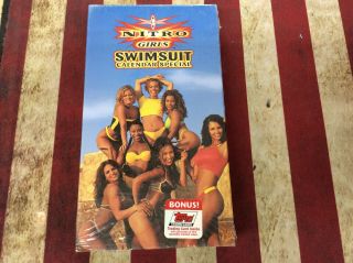 Wcw Nitro Girls Swimsuit Calendar Special Rare 1999 Vhs Video