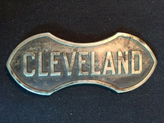 Cleveland German Silver Radiator Badge Emblem 1919 - 26 Rare 36