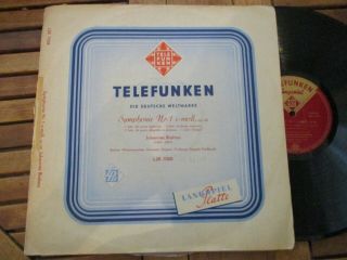 Rare Ed1 Joseph Keilbreith Brahms 1 Telefunken Red Lsk 7008 Germany