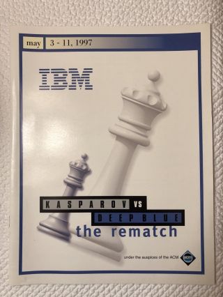 Extremely Rare Program For Kasparov Vs.  Deep Blue Computer Chess Match