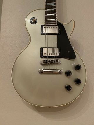 Gibson 1983 Les Paul Custom EXTREMELY RARE SILVER SKY FINISH 2