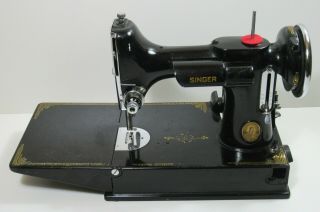 Rare 1934 Singer 221 Featherweight Sewing Machine Or Restoration