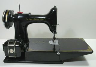 Rare 1934 Singer 221 Featherweight Sewing Machine or Restoration 4