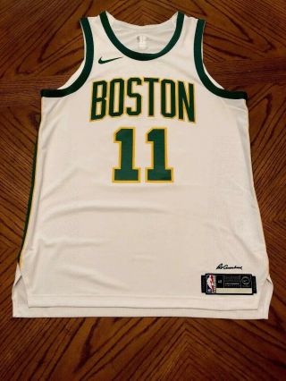 Nike Nba Boston Celtics Kyrie Irving Authentic Jersey Size 48 L Large Gold Rare
