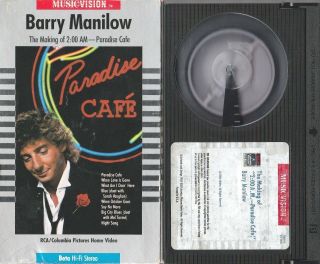 Barry Manilow The Making Of 2:00 Am Paradise Cafe Beta Betamax (not Vhs) Rare