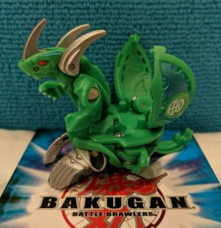Bakugan Lumino Dragonoid Green Ventus Gundalian Invaders 900g & Game Cards